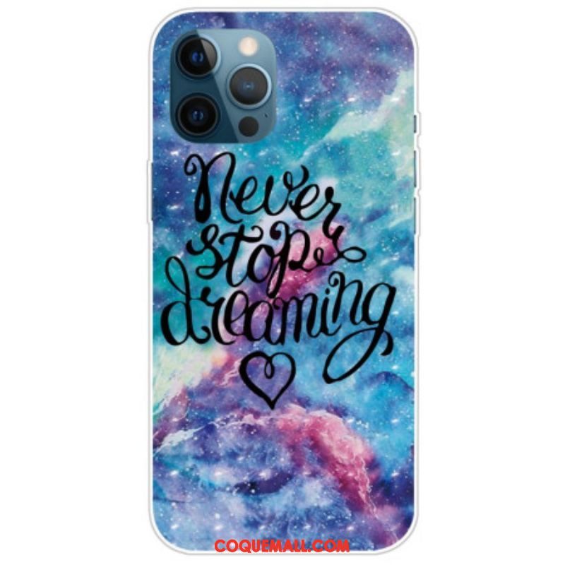 Coque iPhone 14 Pro Max Never Stop Dreaming