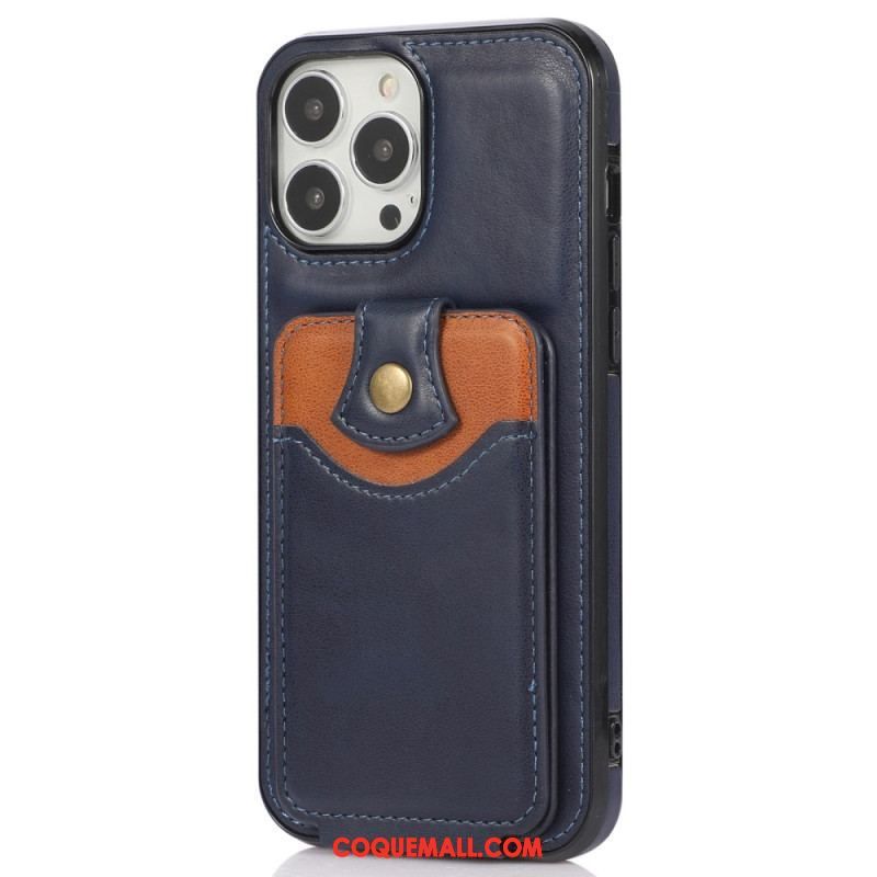 Coque iPhone 14 Pro Max Porte-Cartes Rabattable