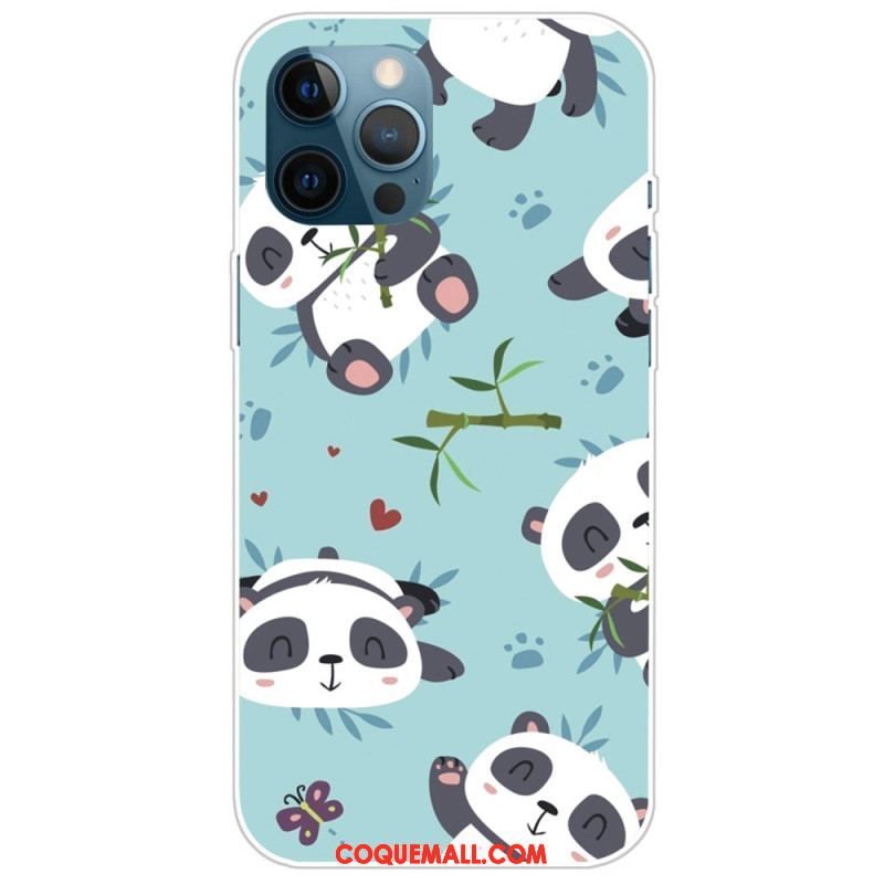 Coque iPhone 14 Pro Max Tas de Pandas