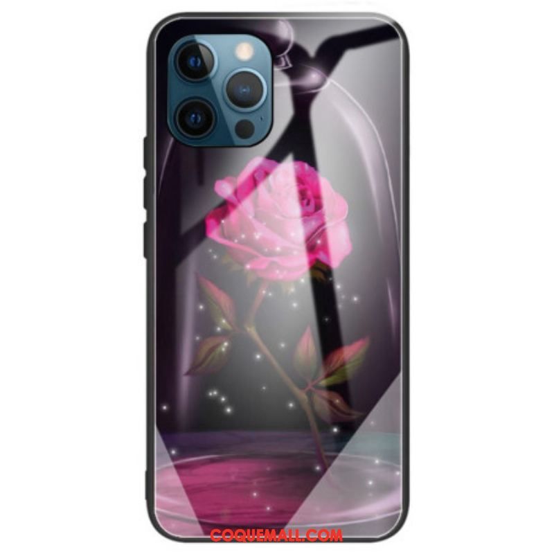 Coque iPhone 14 Pro Max Verre Trempé Rose