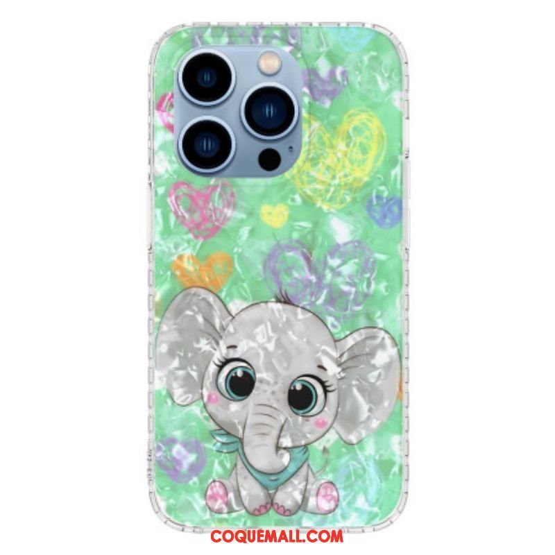 Coque iPhone 14 Pro Max Éléphant Stylé