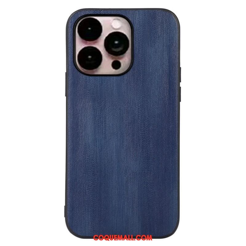 Coque iPhone 14 Pro Texture Cuir