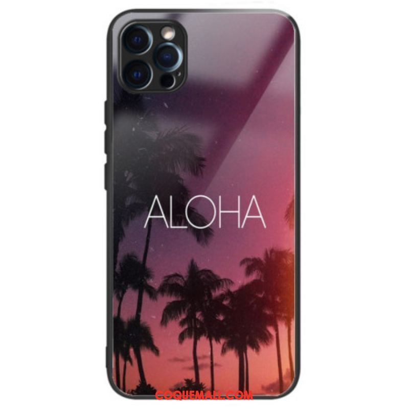 Coque iPhone 14 Pro Verre Trempé Aloha