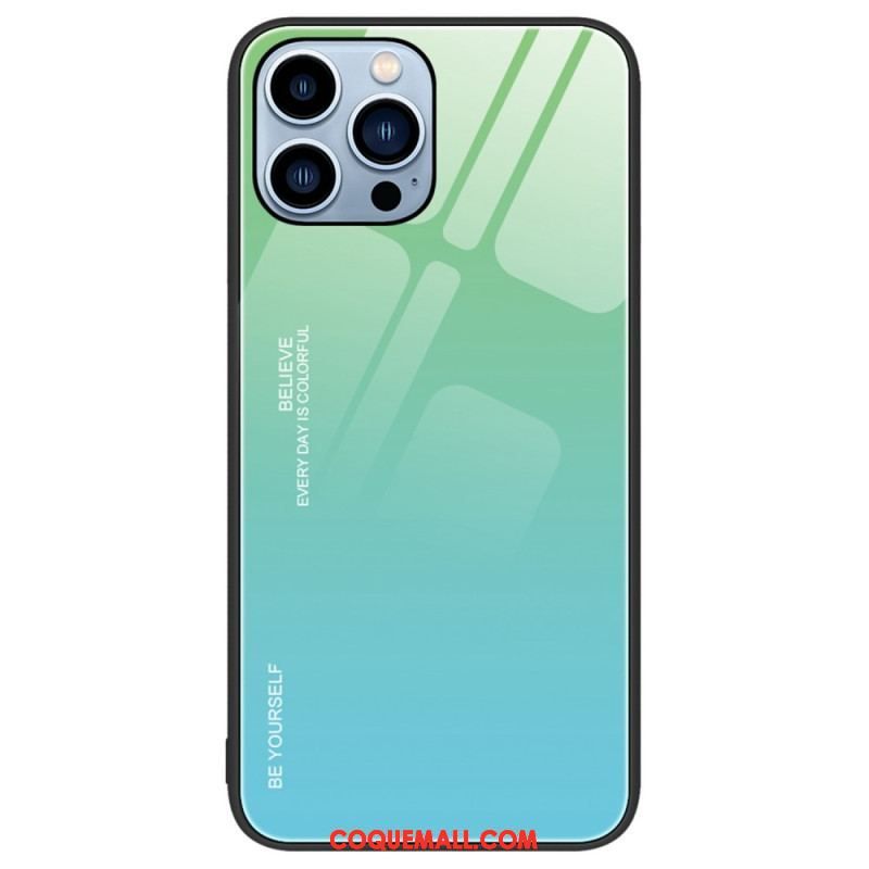 Coque iPhone 14 Pro Verre Trempé Be Yourself