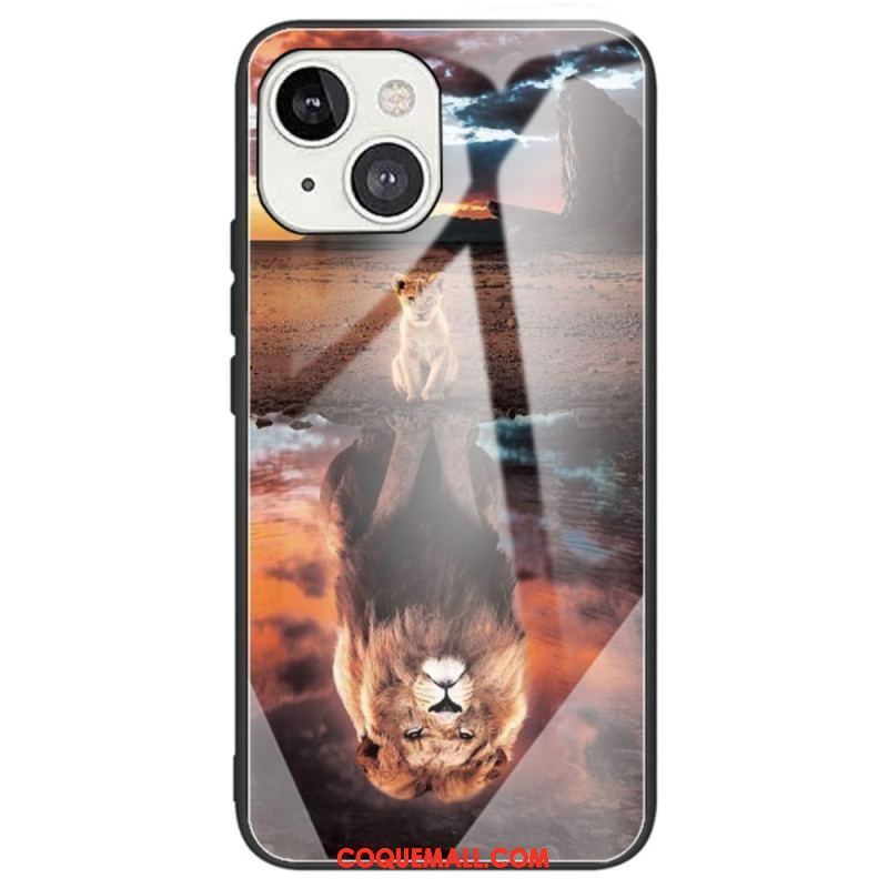 Coque iPhone 14 Verre Trempé Rêve de Chaton