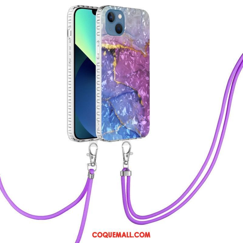 Coque iPhone 14 à Cordon Stylée