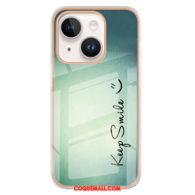 Coque iPhone 15 Plus Keep Smile