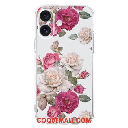 Coque iPhone 16 Plus Jolies Pivoines
