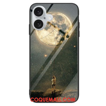 Coque iPhone 16 Plus Verre Trempé Lune