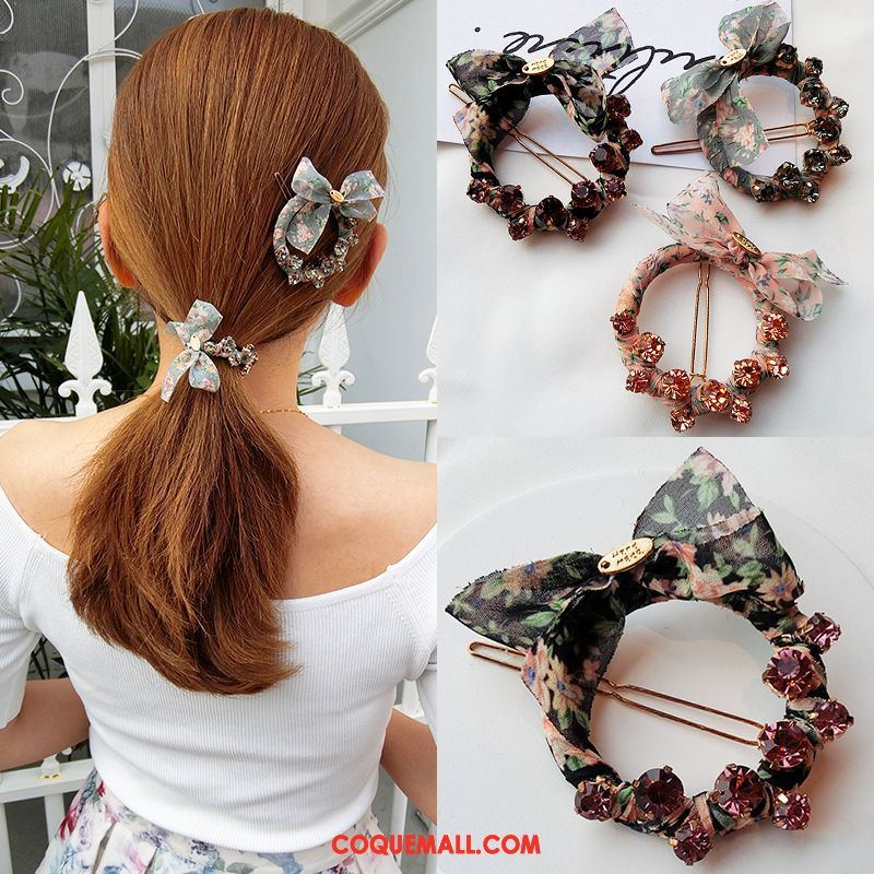 Fleur De Tête Femme Frais Floral Corde Tête, Fleur De Tête Couvre-chefs Épingle À Cheveux