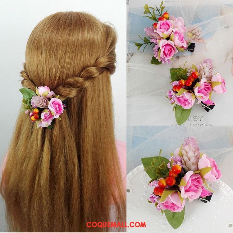 Fleur De Tête Femme Épingle À Cheveux Ornements De Cheveux Simulation, Fleur De Tête Fleurs Frais