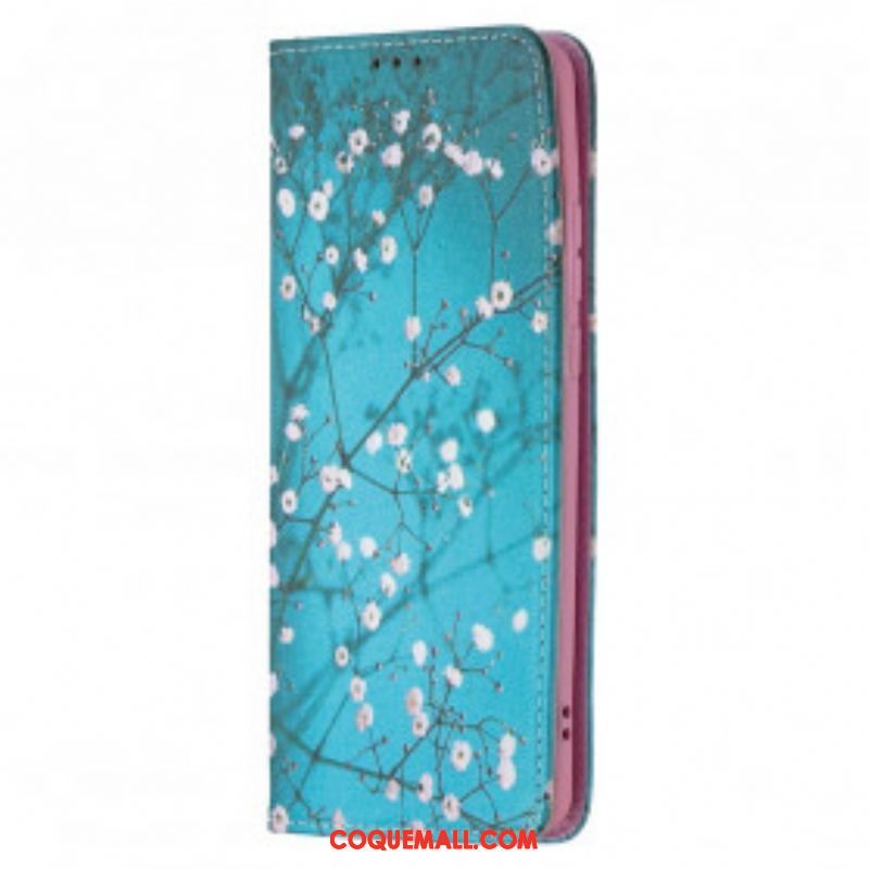 Flip Cover Huawei P50 Pro Branches Fleuries