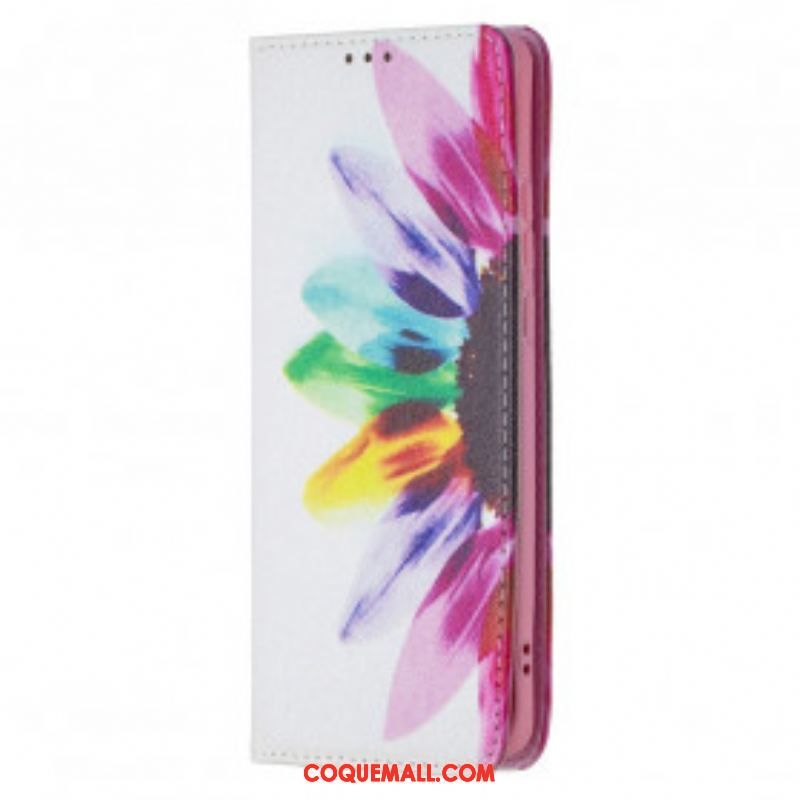 Flip Cover Huawei P50 Pro Fleur Aquarelle