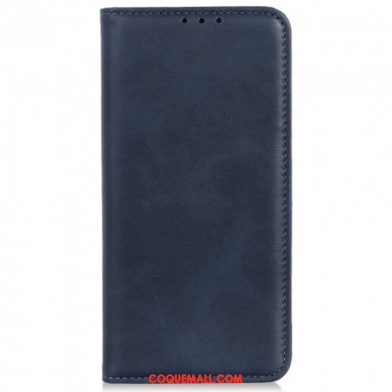 Flip Cover Motorola Edge 20 Lite Cuir Fendu Design