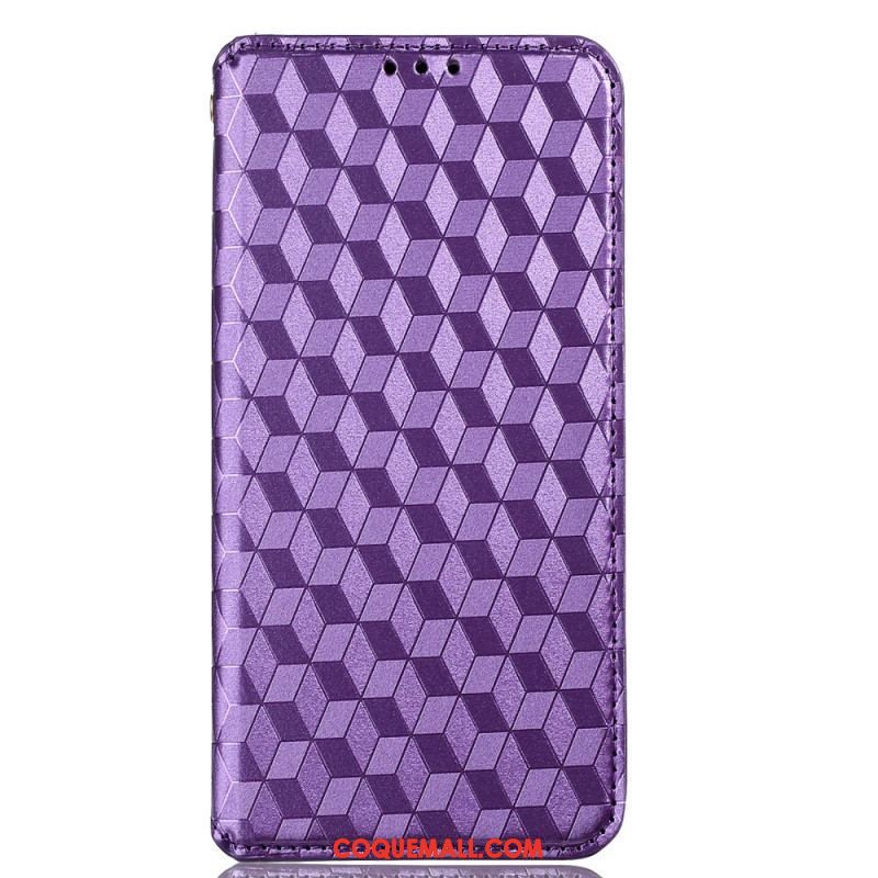 Flip Cover OnePlus 10 Pro 5G Effet Cuir Diamant