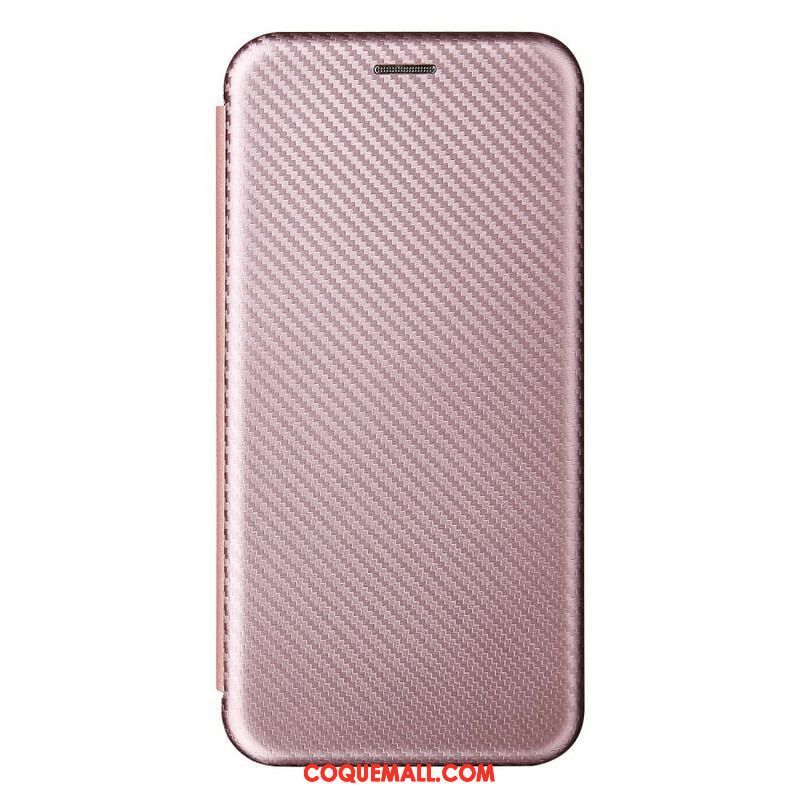 Flip Cover Oppo A16 / A16s Silicone Carbone Coloré