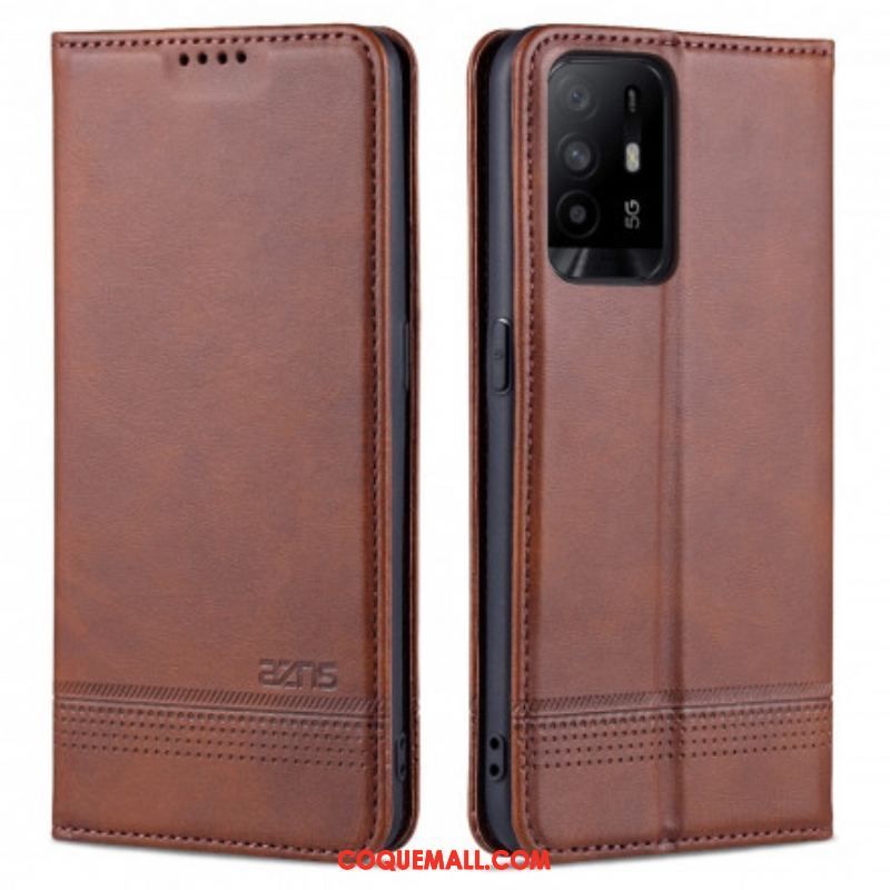 Flip Cover Oppo A94 5G Style Cuir AZNS