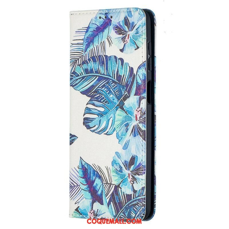 Flip Cover Samsung Galaxy A12 / M12 Feuilles