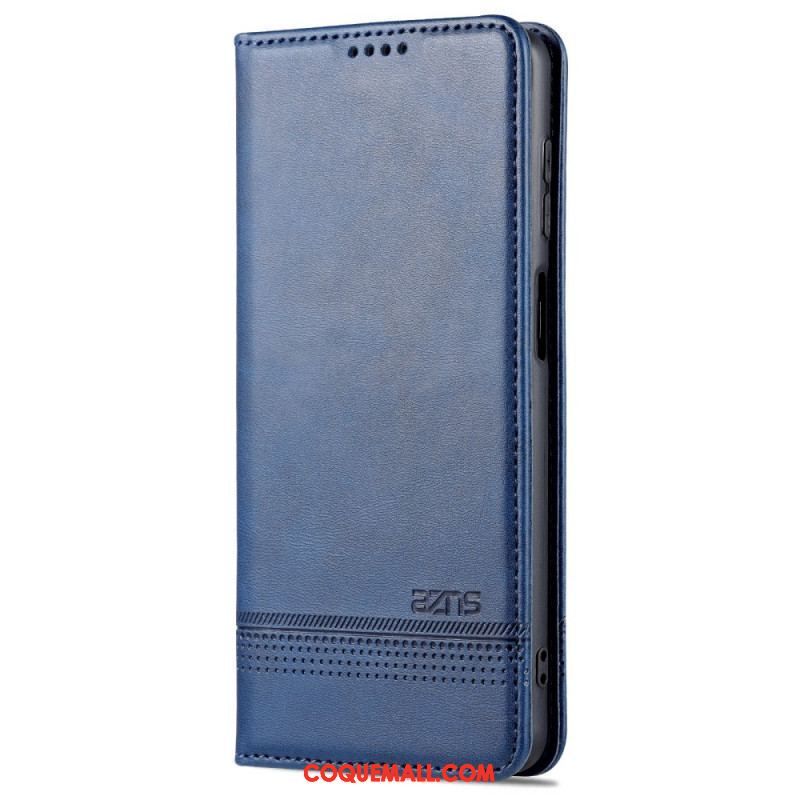 Flip Cover Samsung Galaxy M52 5G AZNS Effet Cuir