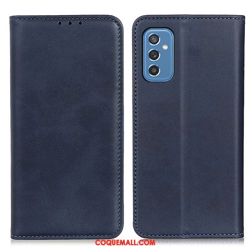 Flip Cover Samsung Galaxy M52 5G Cuir Élégant