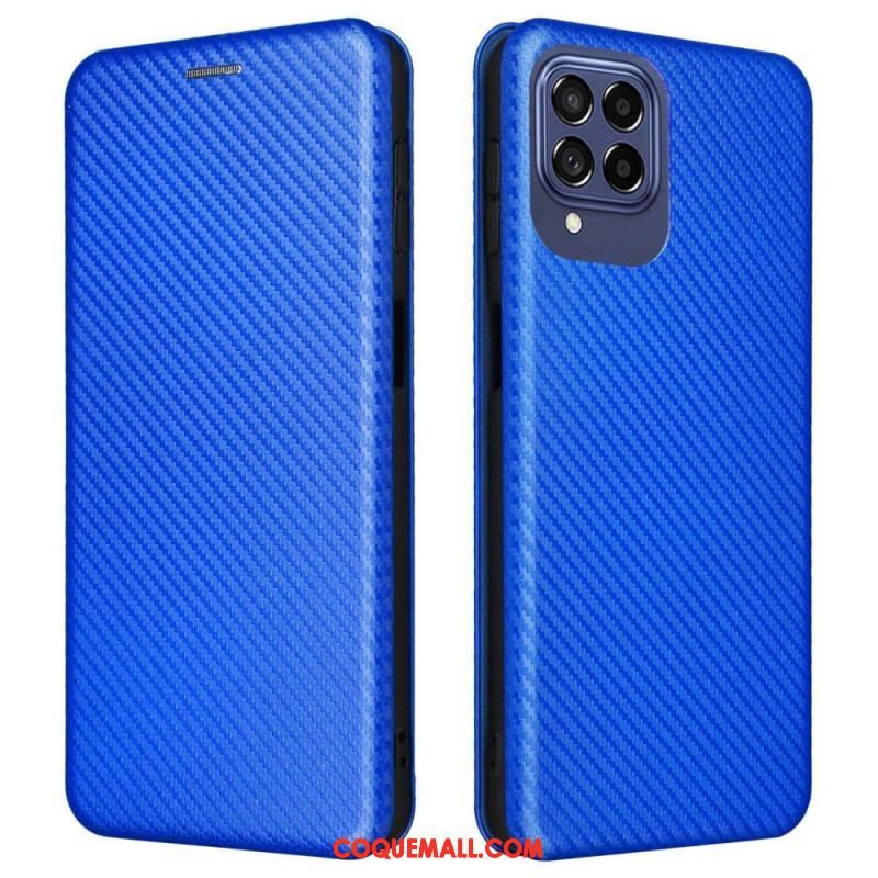 Flip Cover Samsung Galaxy M53 5G Fibre Carbone