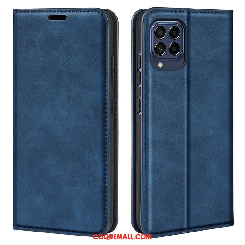 Flip Cover Samsung Galaxy M53 5G Skin-Touch Douceur