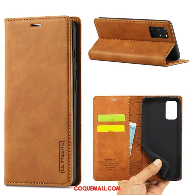 Flip Cover Samsung Galaxy S20 Plus / S20 Plus 5G LC.IMEEKE Effet Cuir