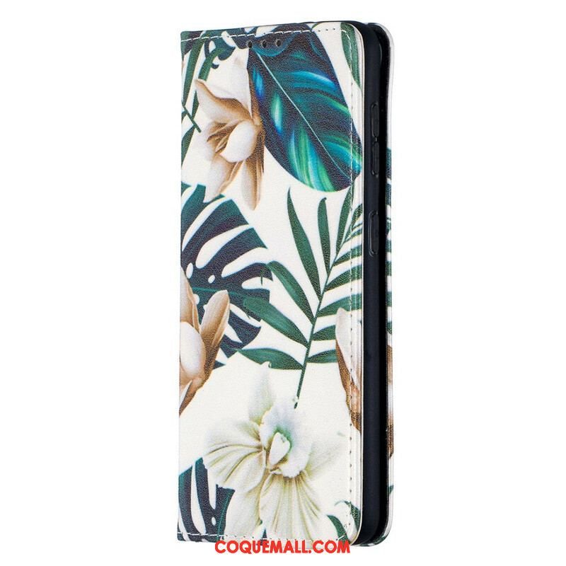 Flip Cover Samsung Galaxy S21 5G Feuilles