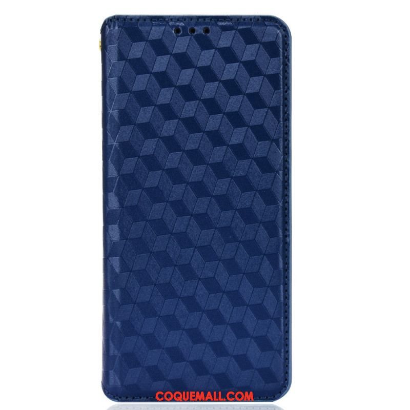 Flip Cover Samsung Galaxy S22 5G Effet Cuir Diamant