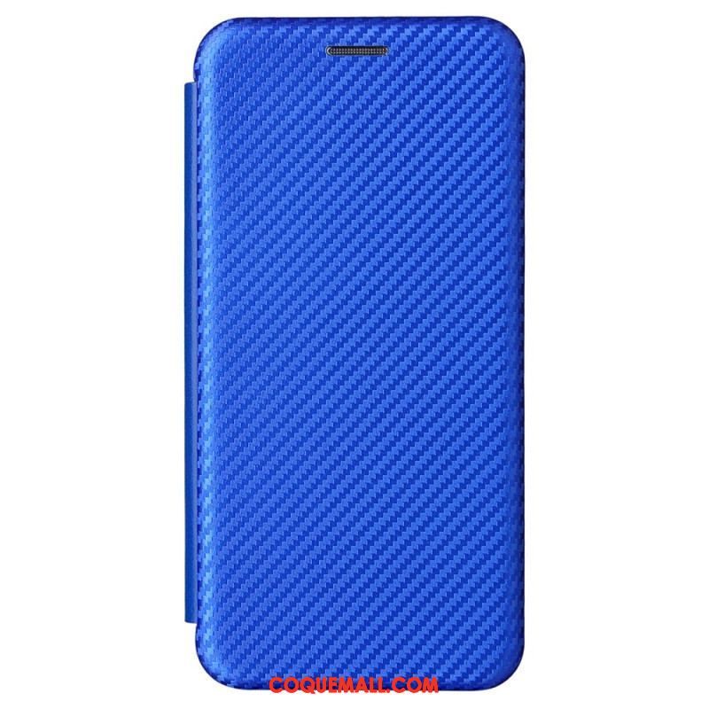 Flip Cover Samsung Galaxy S22 5G Fibre Carbone