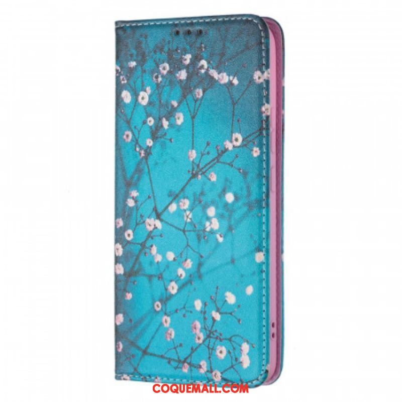 Flip Cover Samsung Galaxy S22 Plus 5G Branches Fleuries