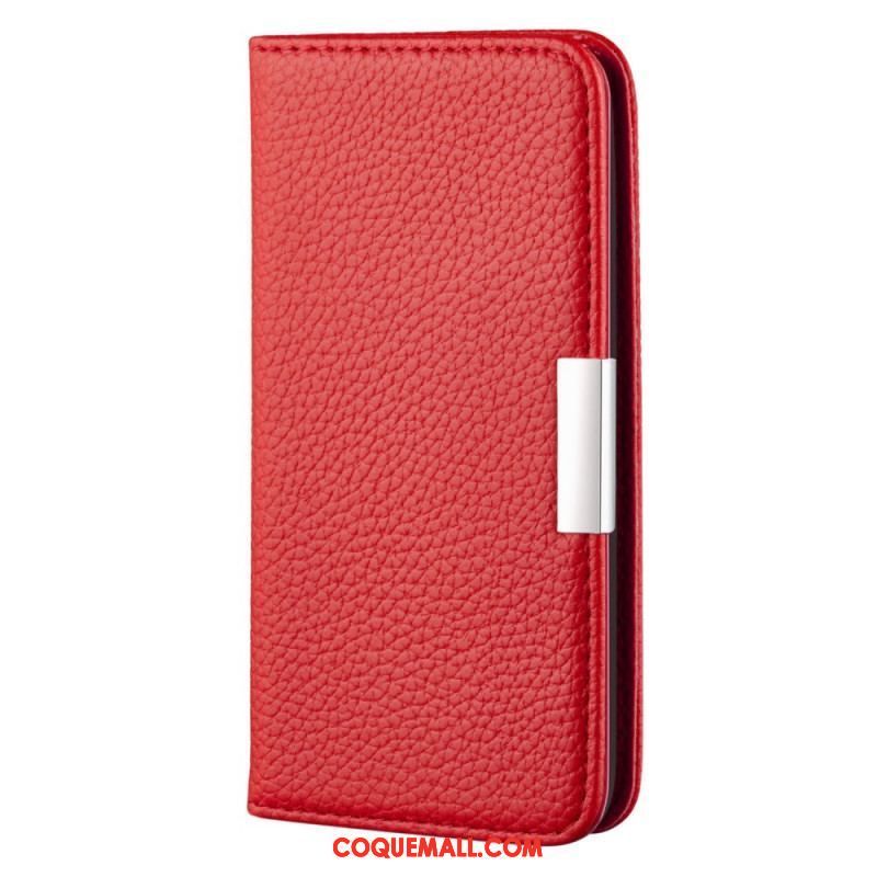 Flip Cover Samsung Galaxy S22 Plus 5G Simili Cuir Litchi Ultra Chic