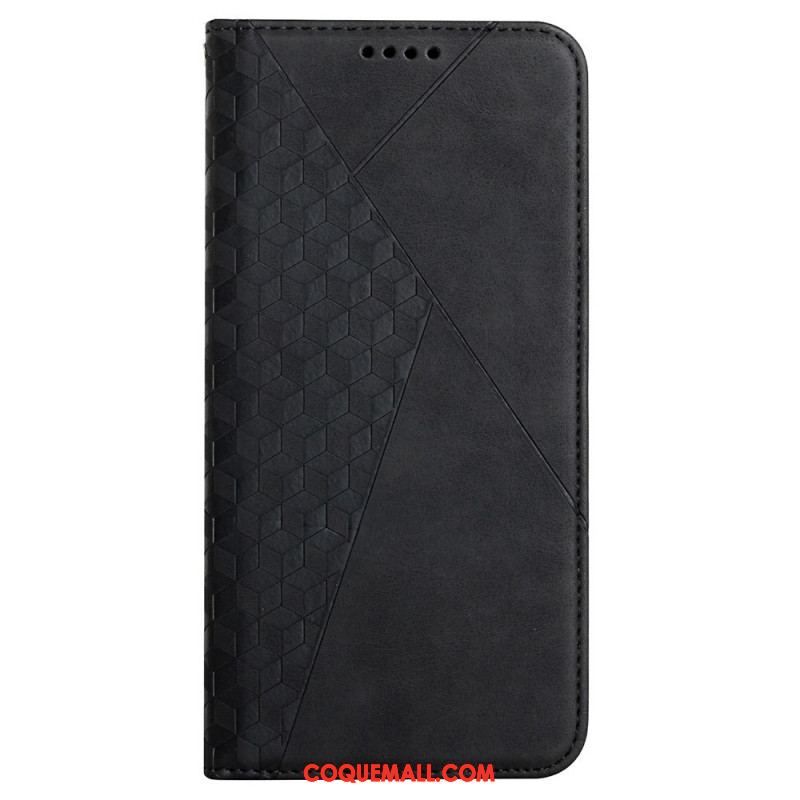 Flip Cover Samsung Galaxy S22 Ultra 5G Effet Cuir Géo