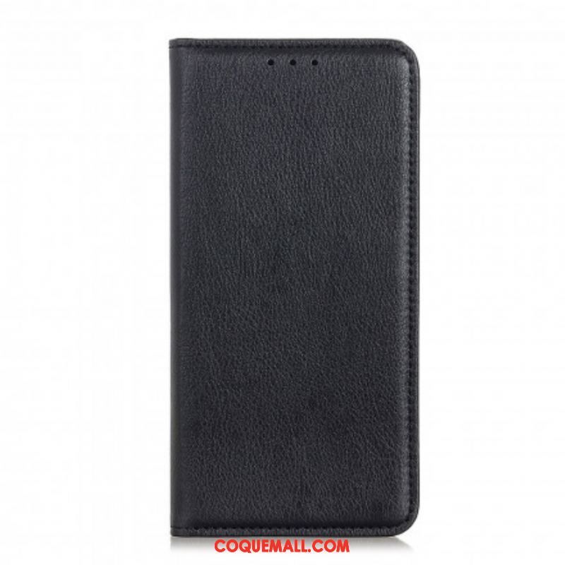 Flip Cover Sony Xperia 5 III Cuir Litchi Fendu Simple