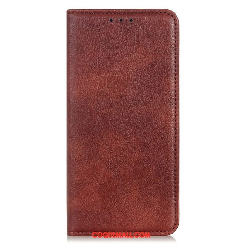 Flip Cover Sony Xperia Pro-I Cuir Litchi Fendu