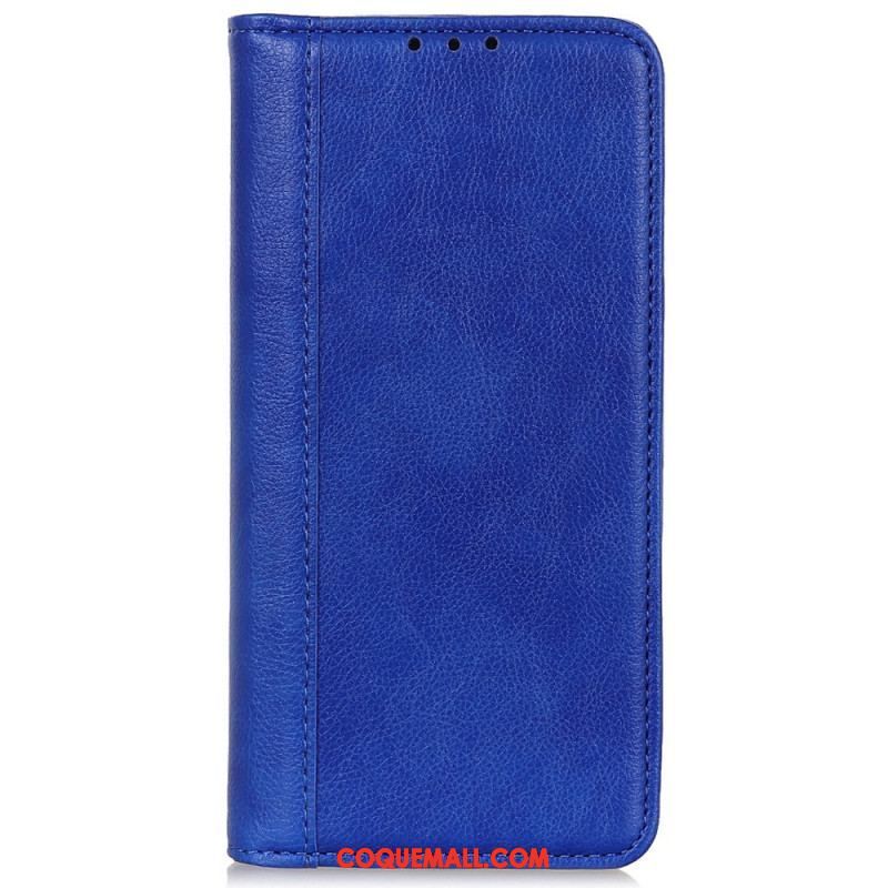 Flip Cover Sony Xperia Pro-I Cuir Litchi Fendu Élégance