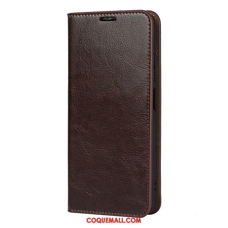 Flip Cover Xiaomi Redmi Note 10 5G / Poco M3 Pro 5G Cuir Véritable