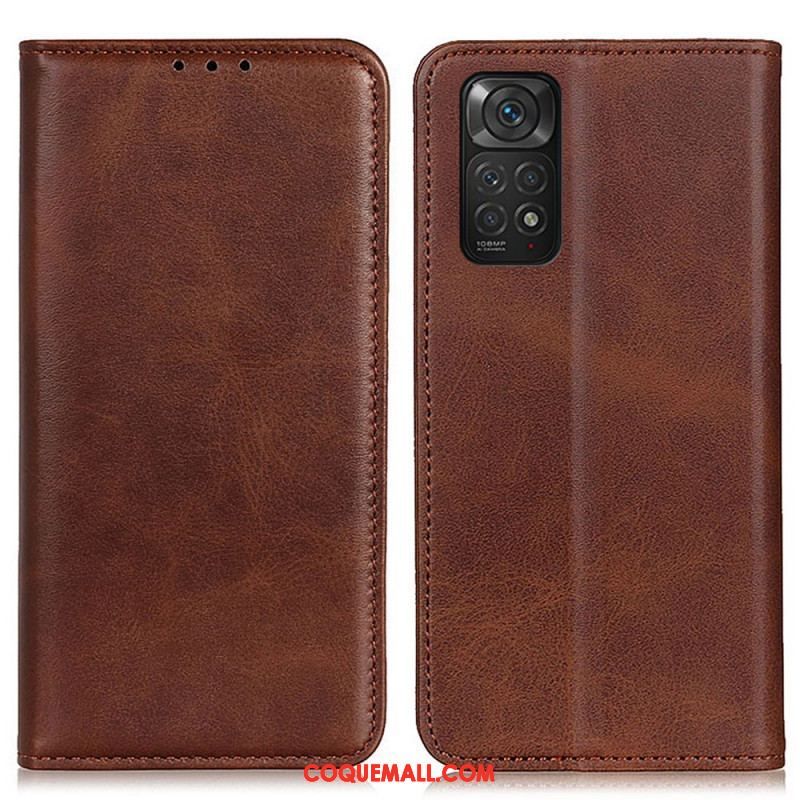 Flip Cover Xiaomi Redmi Note 11 / 11s Cuir Fendu Élégance