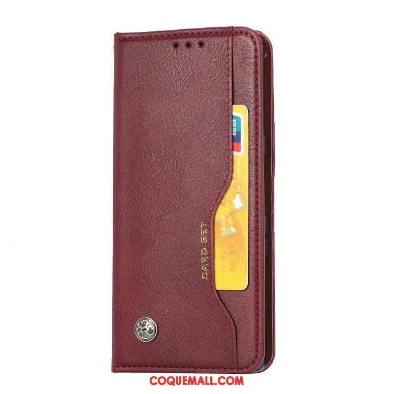 Flip Cover iPhone 13 Pro Simili Cuir Porte-Cartes