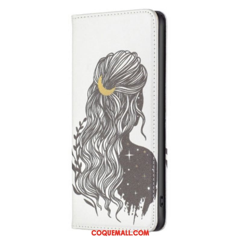 Flip Cover iPhone 14 Pro Jolie Chevelure