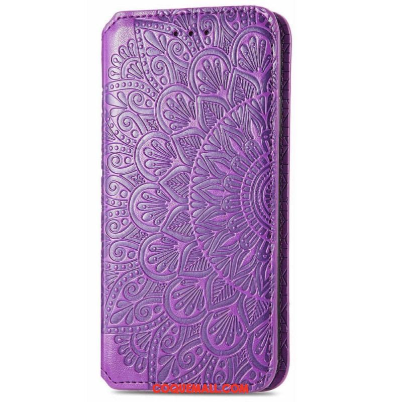 Flip Cover iPhone 14 Pro Max Feuilles Tribales