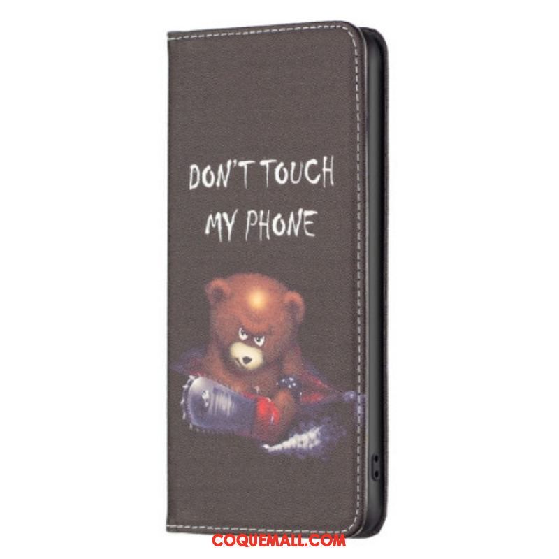 Flip Cover iPhone 14 Pro Ours Dangereux