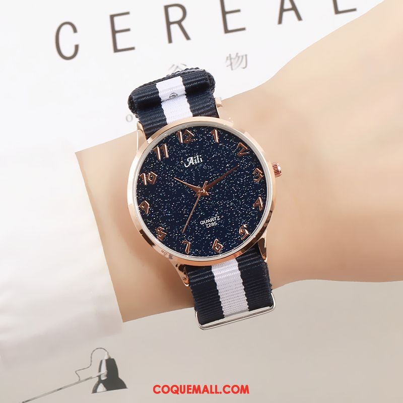 Gant Femme Étudiant Homme Toile, Gant Montre À Quartz Tendance