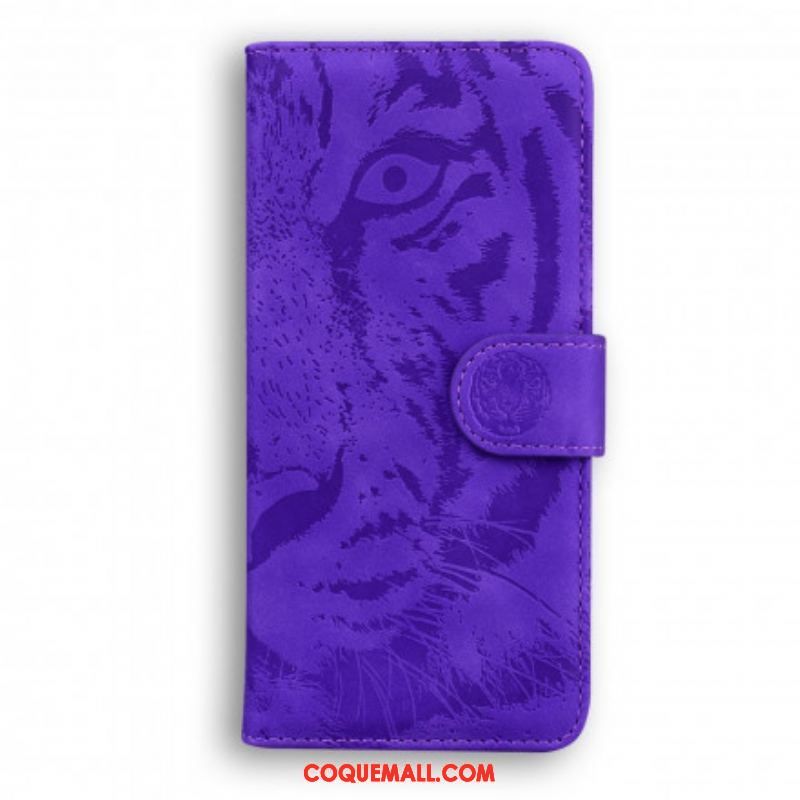 Housse Huawei P50 Pro Empreinte Face de Tigre