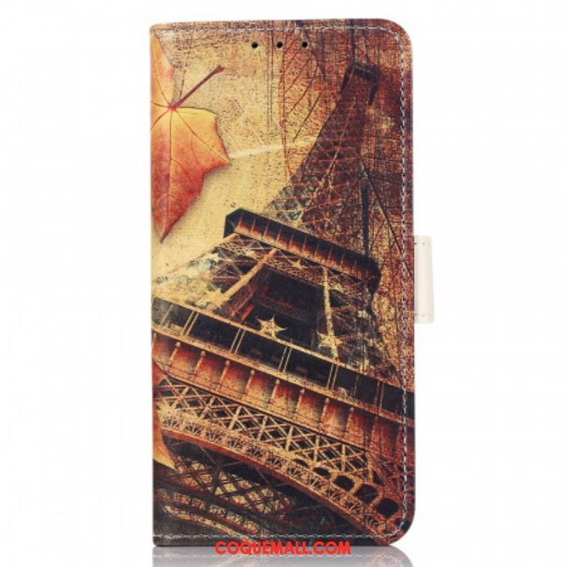 Housse Moto G$1 / G31 Tour Eiffel En Automne