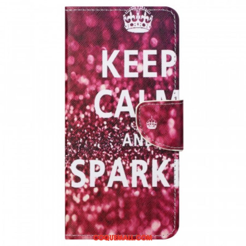 Housse Moto G41 / G31 Keep Calm and Sparkle