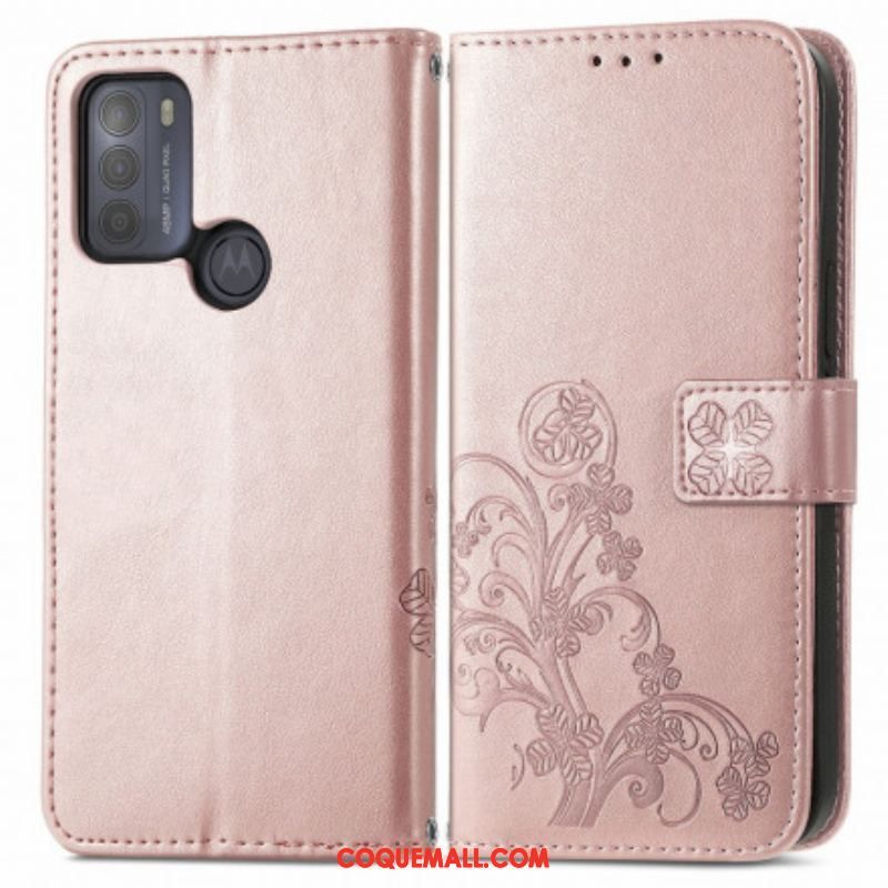 Housse Moto G50 Fleurs d'Asie