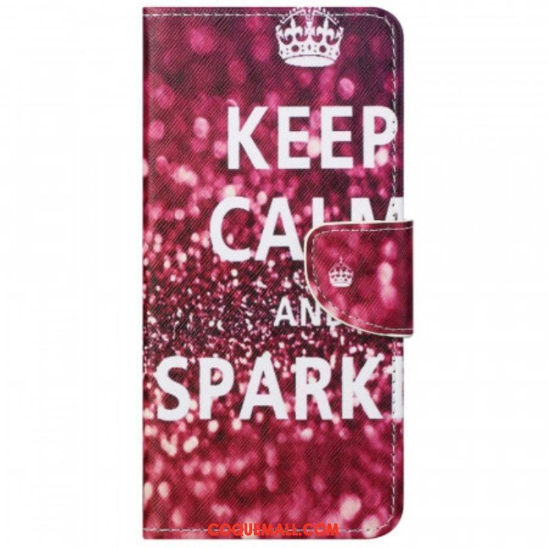 Housse Moto G51 5G Keep Calm and Sparkle