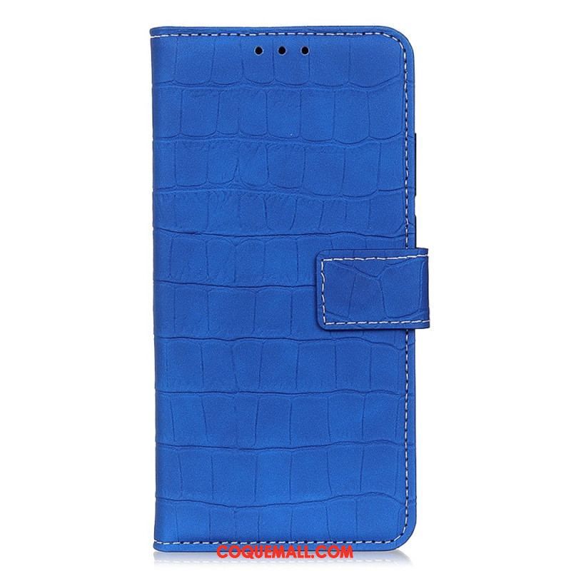 Housse Moto G73 5G Crocodile