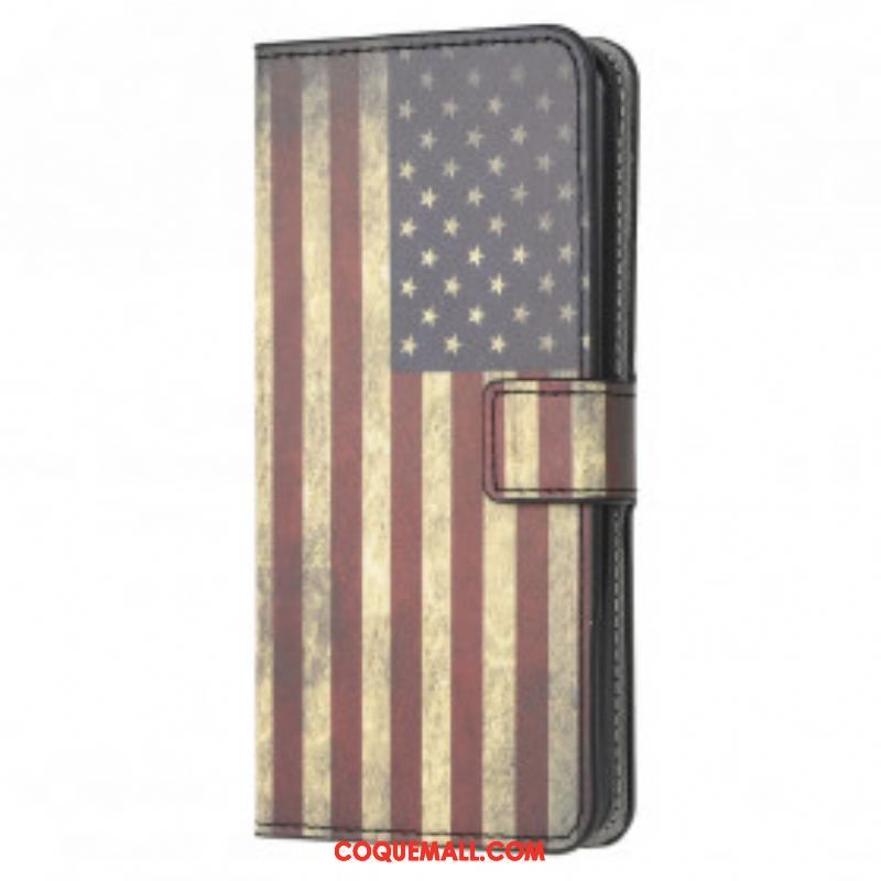 Housse Motorola Edge 20 Lite Drapeau Américain